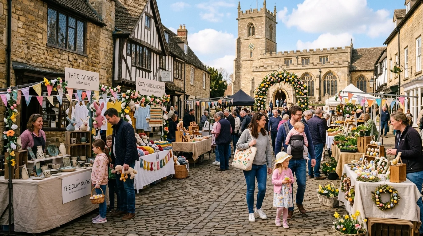 Spring craft market and family Easter activities in Bicester town centre