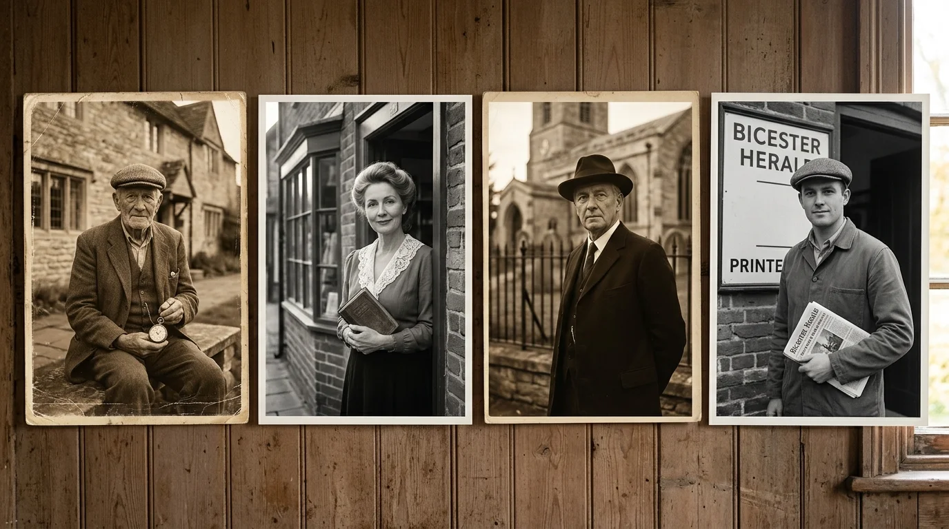 Historical portraits and heritage photographs of notable people from Bicester